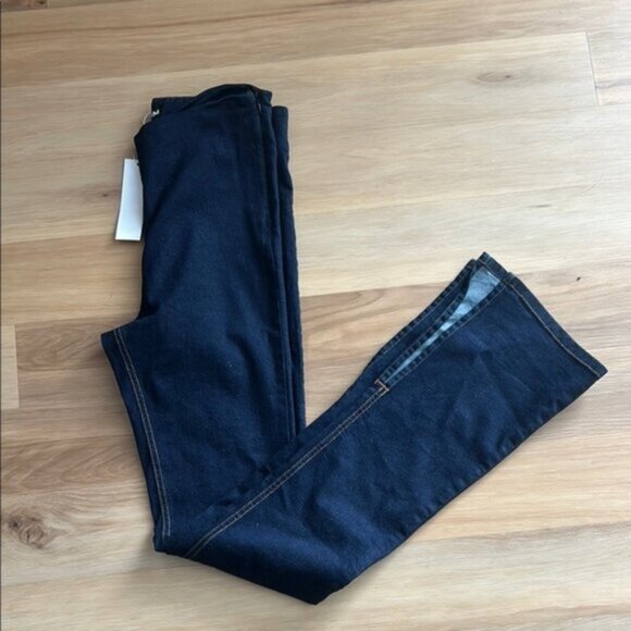 Dark Blue EB Denim Wide Leg Jeans - Picture 1 of 6